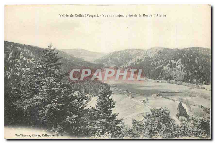 CPA Vallee de Celles Vosges Vue sur Lajus prise de la Roche d'Alvine 