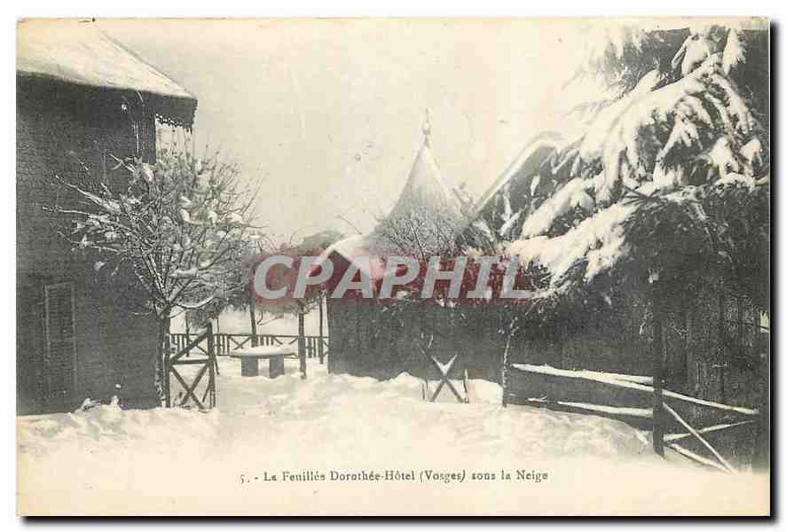 CPA La Feuillee Dorothee Hotel Vosges sous la Neige 