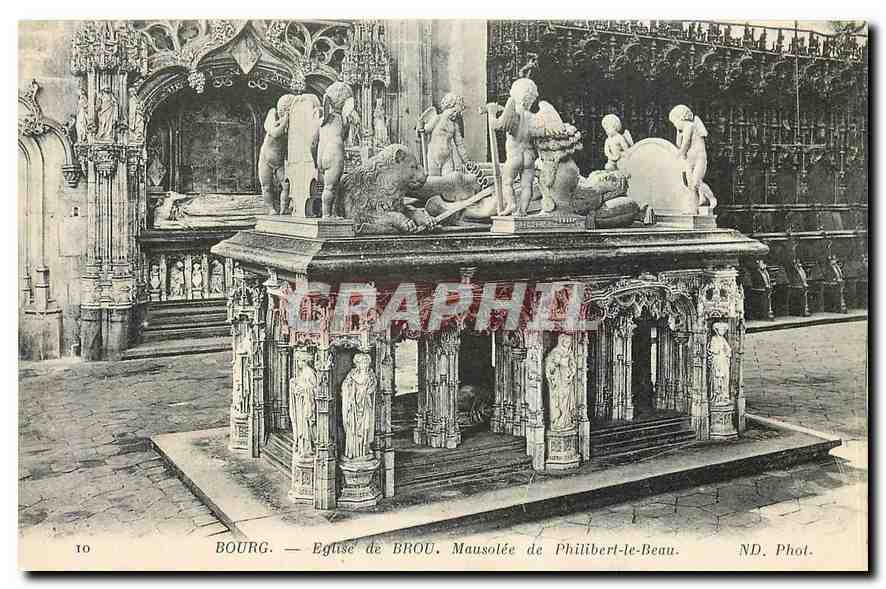 CPA Bourg Eglise de Brou Mausolle de Philibert le Beau 