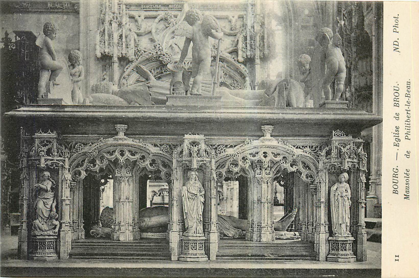 CPA Bourg Eglise de Brou Mausolee de Philibert le Beau 