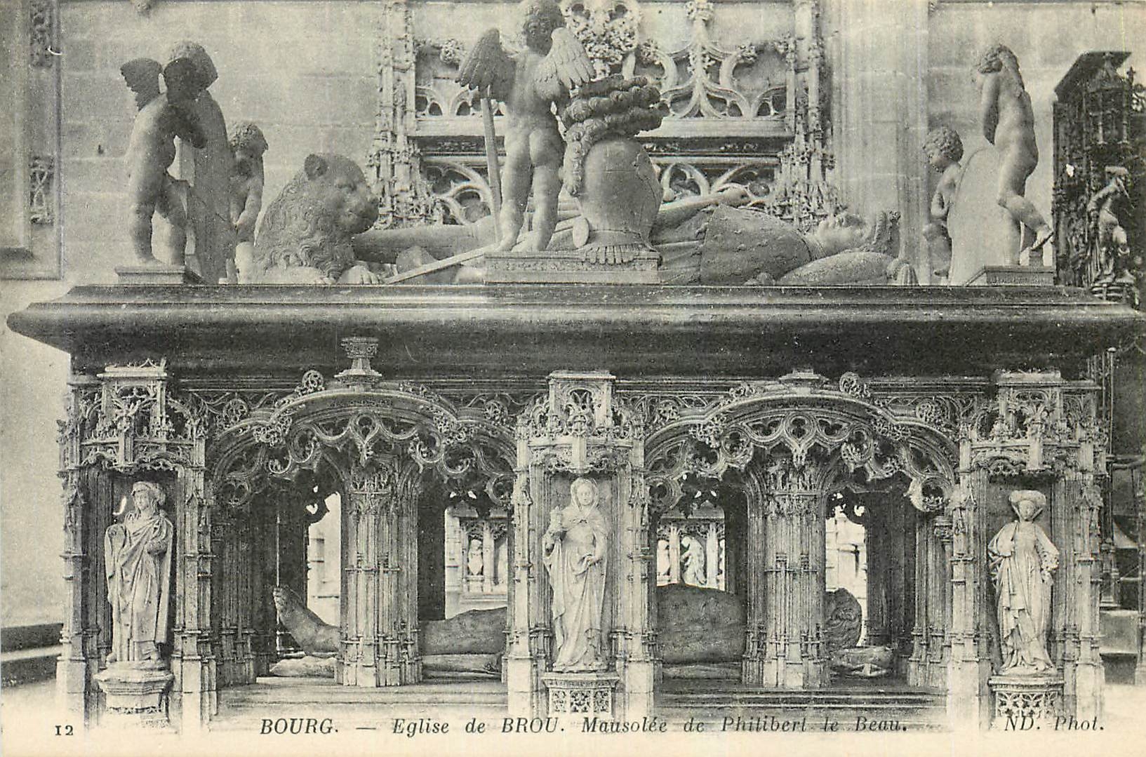 CPA Bourg Eglise de Brou Mausolee de Philibert le Beau 