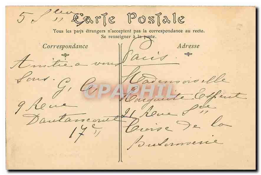CPA Saint Germain Laye Eglise des Routes  — Back