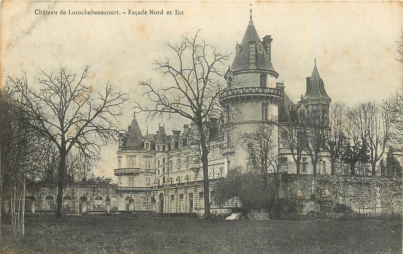 CPA Chateau de Larochebeaucourt Facade Nord et Est 