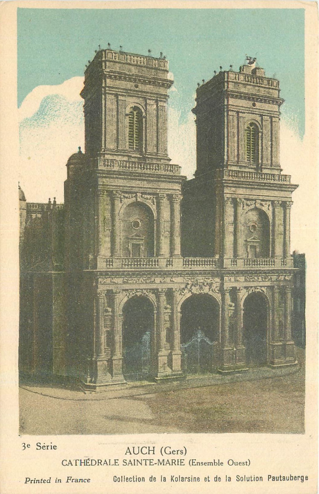 Auch (Gers) — Cathédrale Sainte-Marie (Ensemble Ouest) — Collection de la Kolarsine et de la Solution Pautaubege, 3e Série