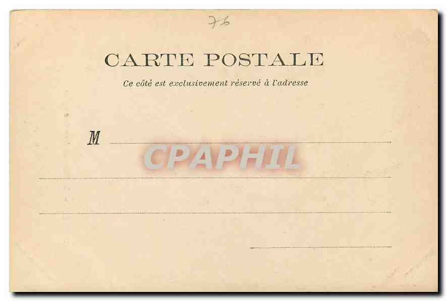 CPA Dieppe Le Phare un jour de tempete  — Rückseite