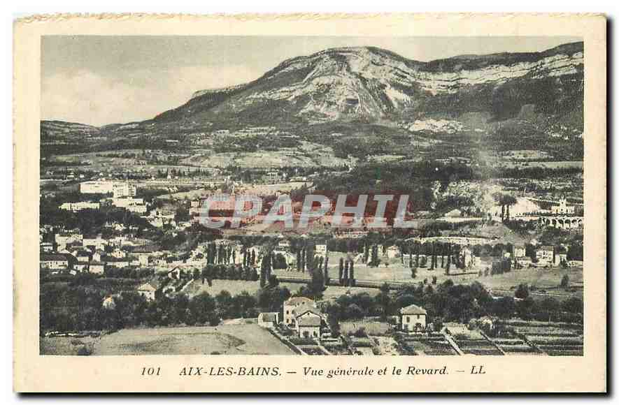 CPA Aix les Bains Vue generale et le Revard 