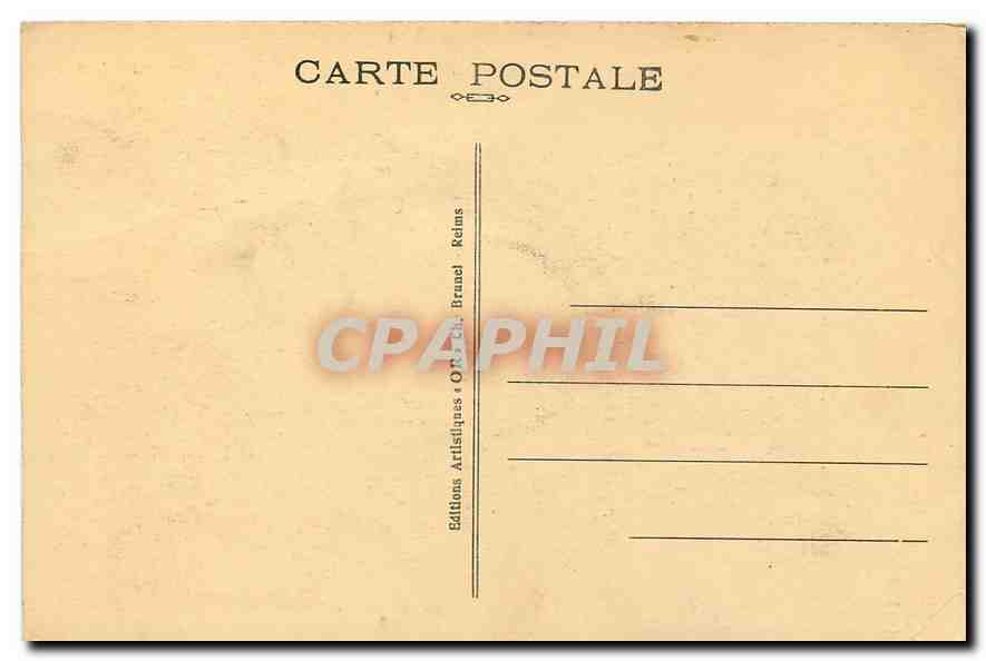 CPA Reims La Cathedrale versant Nord  — Verso