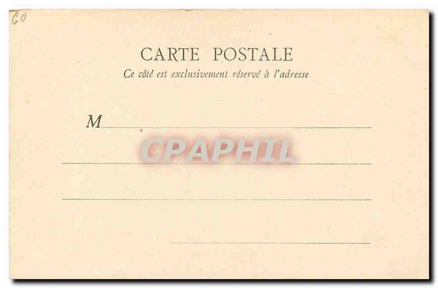 CPA Chambre a coucher de Marie Antoinette Compiegne — Rückseite