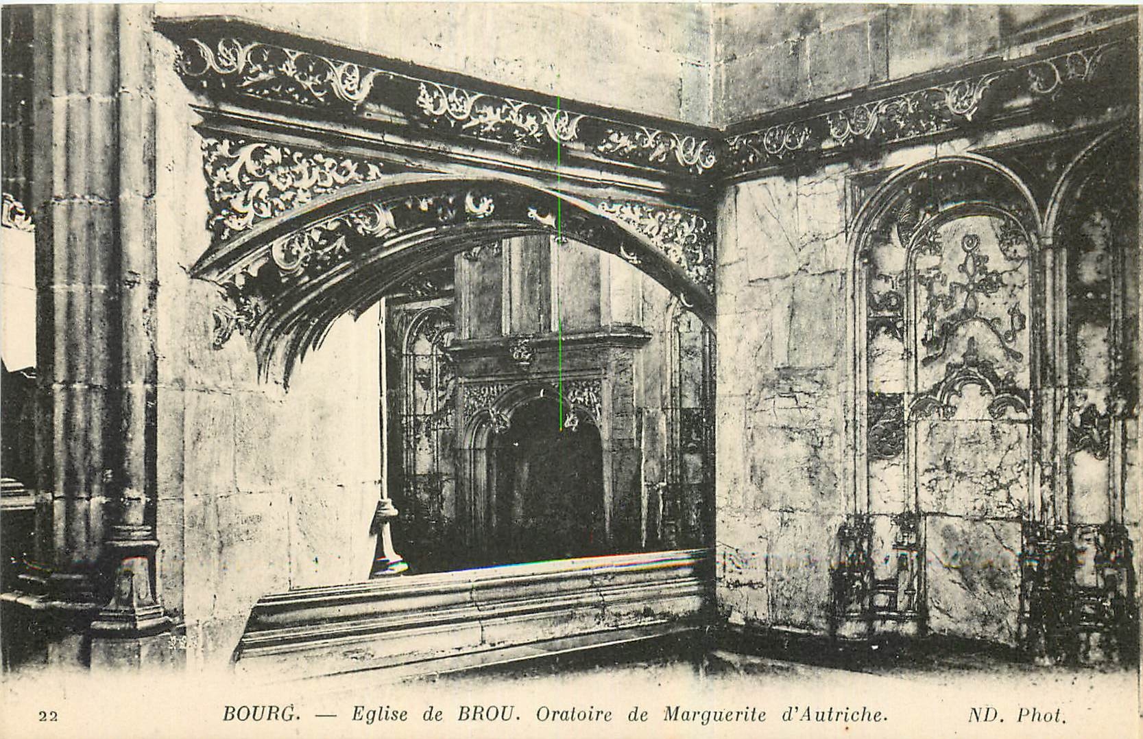 CPA Bourg Eglise de Brou Oratoire de Marguerite d'Autriche 