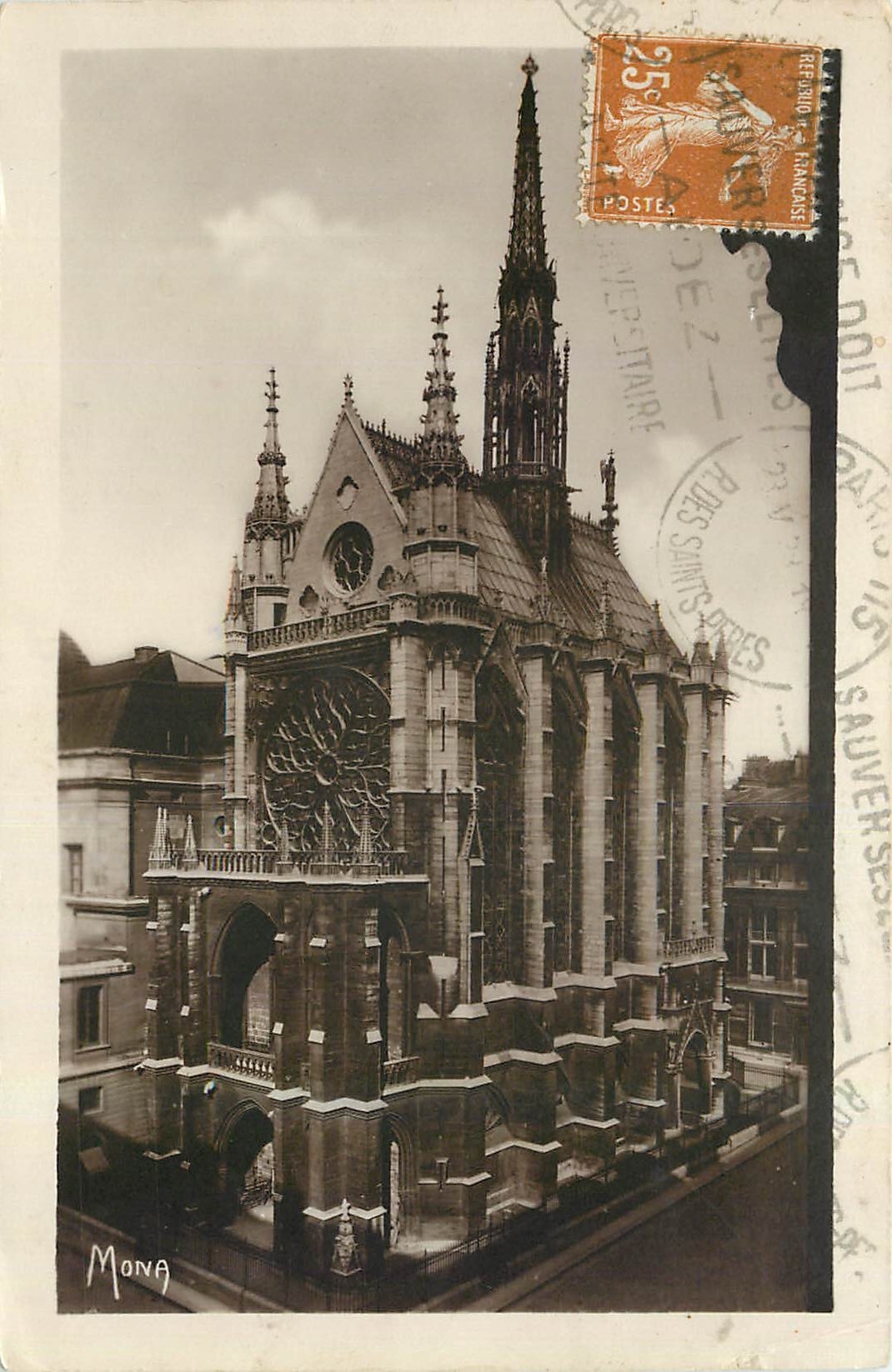CPA Les Petit Tableaux de Paris La Sainte Chapelle 