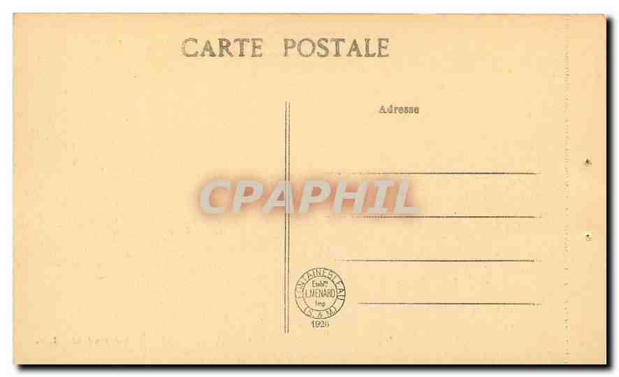 CPA Palais de Fontainebleau Cour Ovale Le Baptistere  — Rückseite