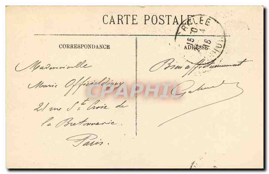 CPA Lyon Notre Dame de Fourviere l'Abside  — Verso