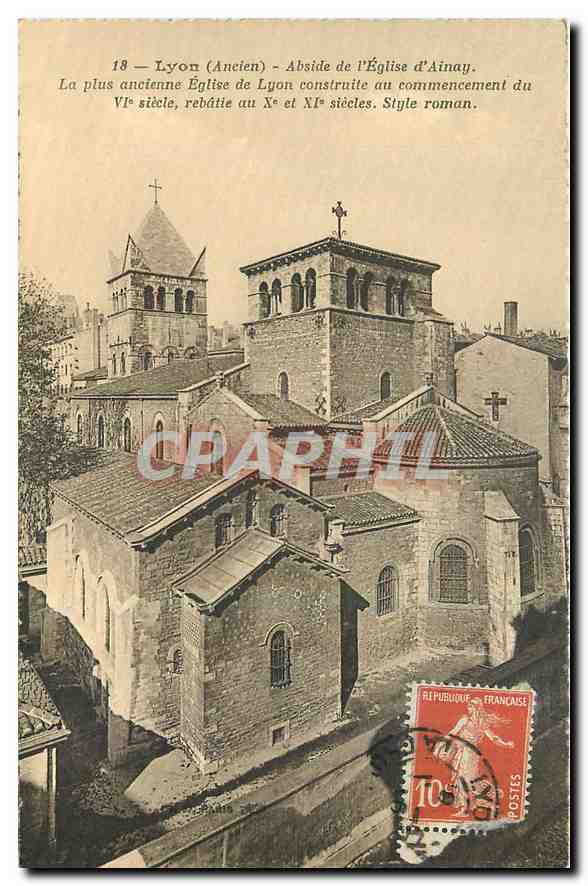 CPA Lyon Ancien Abside de l'Eglise d'Ainay 