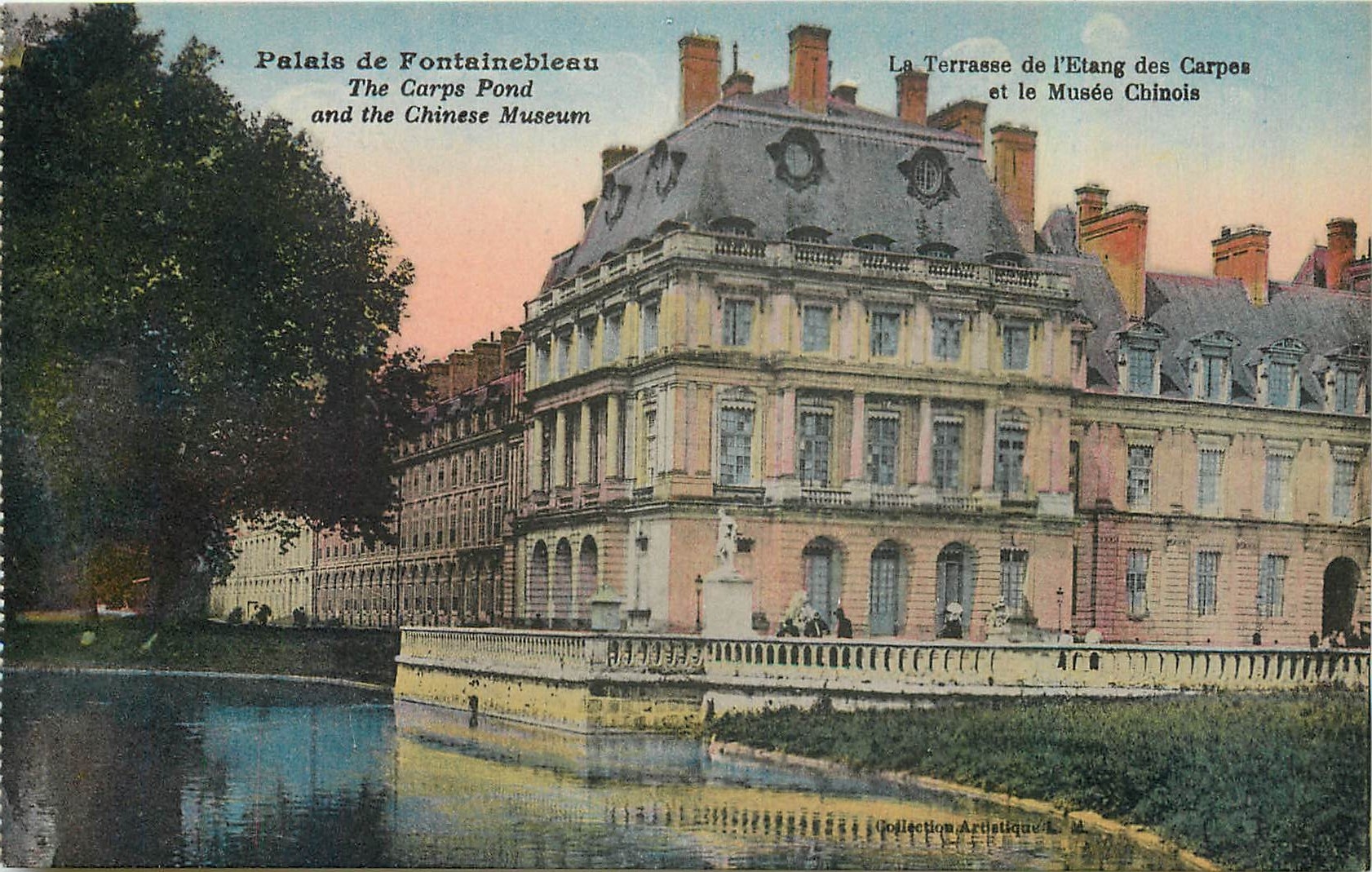 Palais de Fontainebleau — La Terrasse de l'Étang des Carpes et le Musée Chinois — Collection Artistique