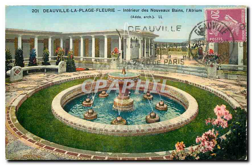 CPA Deauville la Plage fleurie Interieur des Nouveaux Bains 