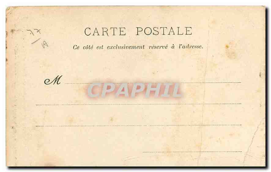 CPA Foret de Fontainebleau Fontaine Sanguinede  — Rückseite