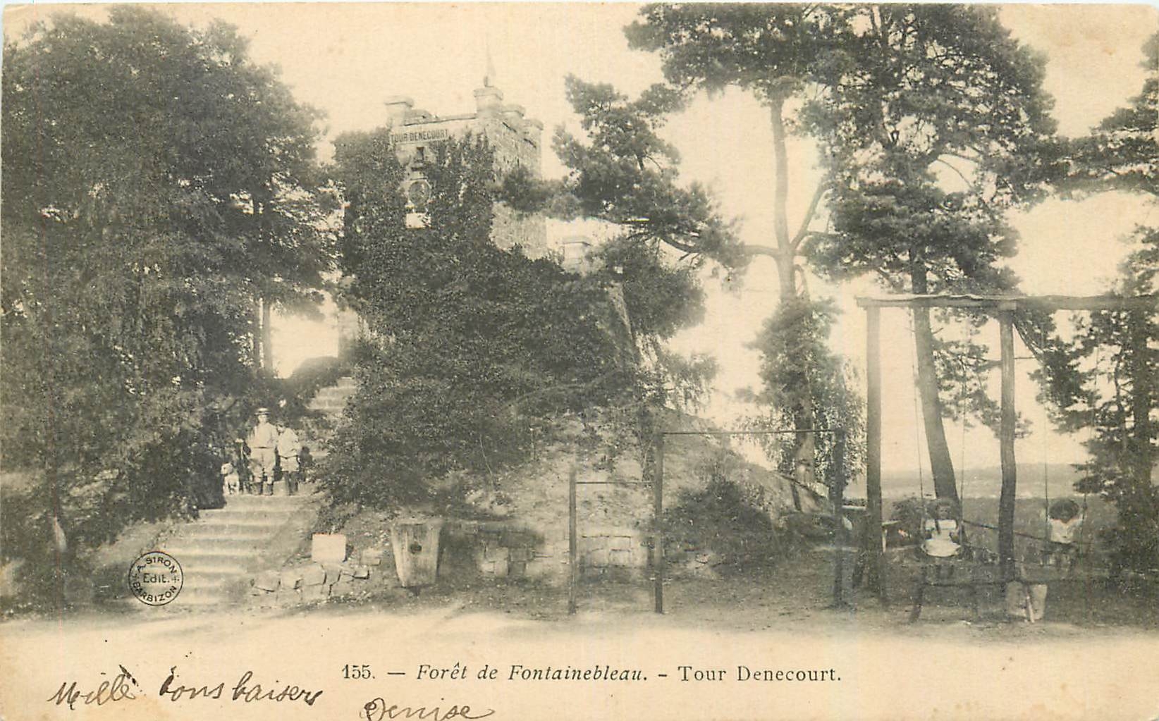 CPA Foret de Fontainebleau Tour Dencourt 