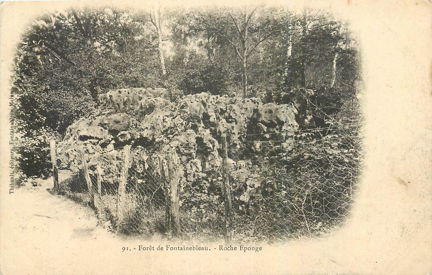 Forêt de Fontainebleau — Roche Eponge — Thibault, éditeurs, Fontainebleau