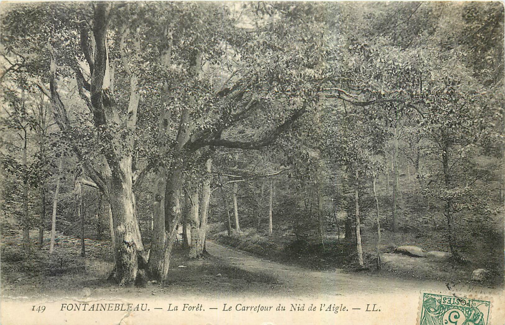 Fontainebleau — Die Wald — Der Kreuzungspunkt des Adlerhorst — LL. — Nr. 149