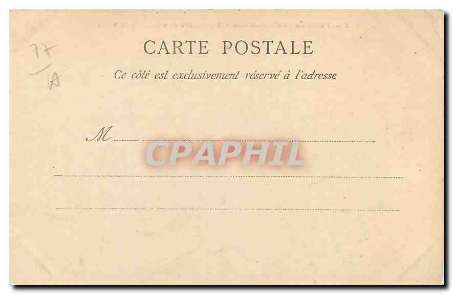 CPA Foret de Fontainebleau Belvedere et vallee de la Solle  — Rückseite