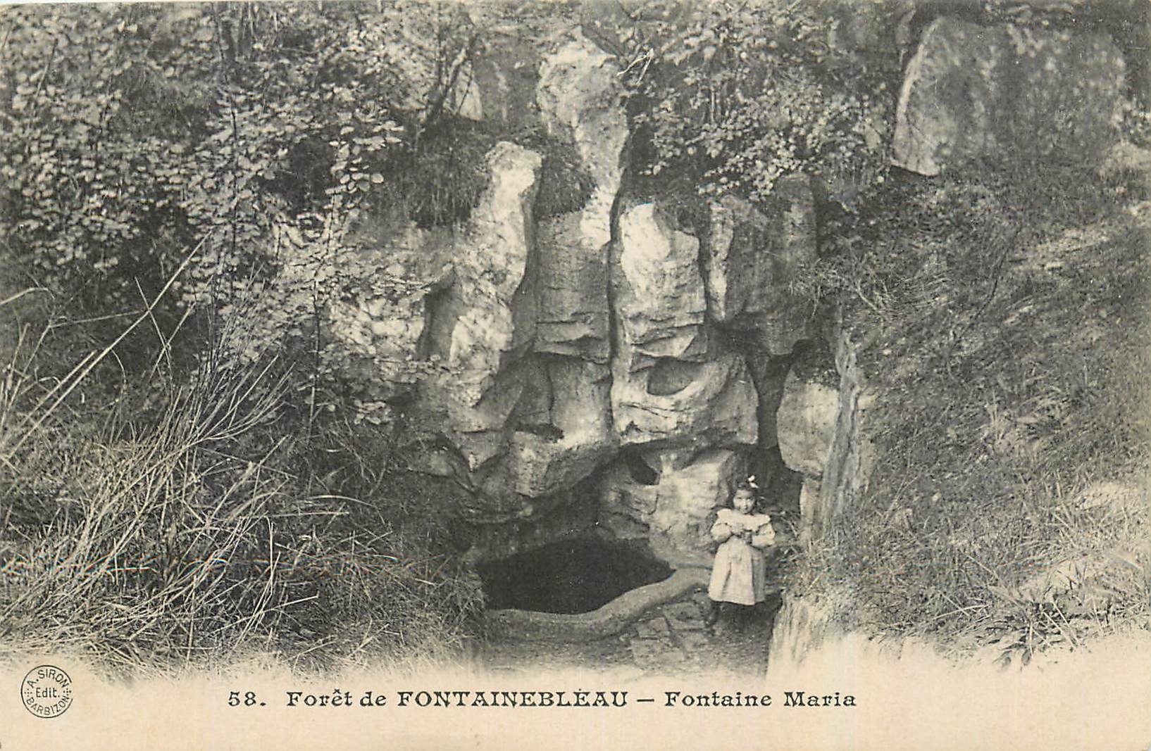CPA Foret de Fontainebleau Fontaine Maria 