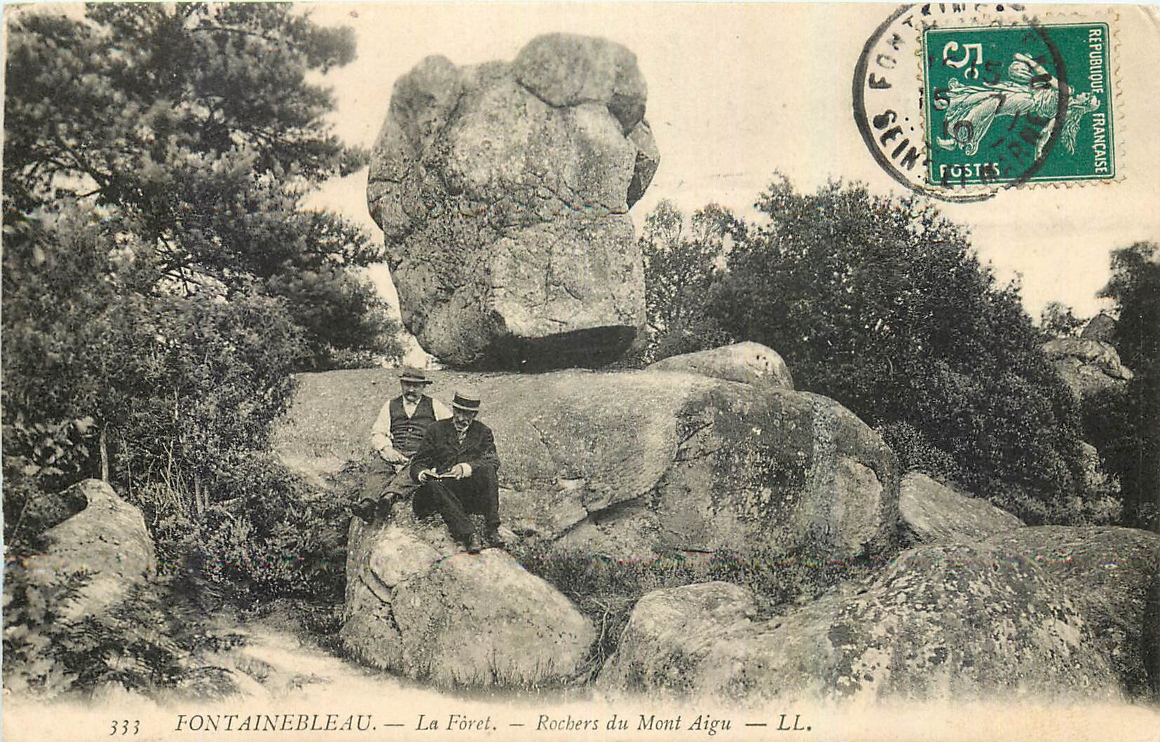 CPA Fontainebleau La Foret Rochers du Mont Aigu 