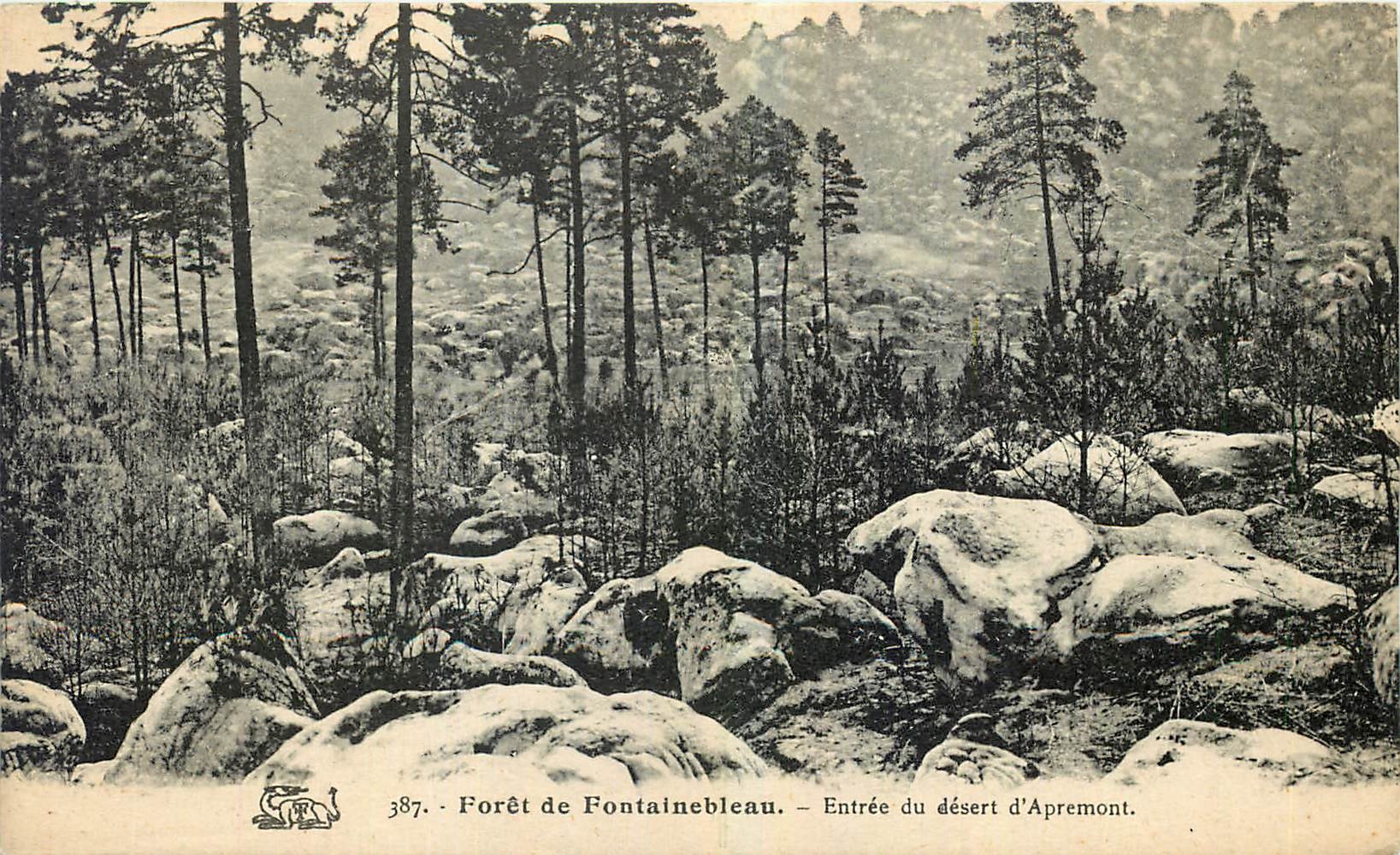 CPA Foret de Fontainebleau Entree du desert d'Apremont 
