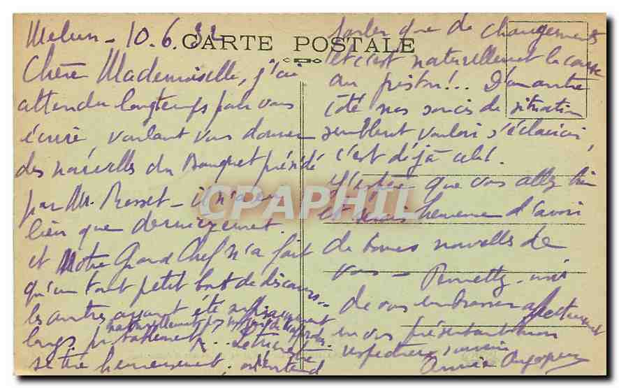 CPA Foret de Fontainebleau Entree du desert d'Apremont  — Verso