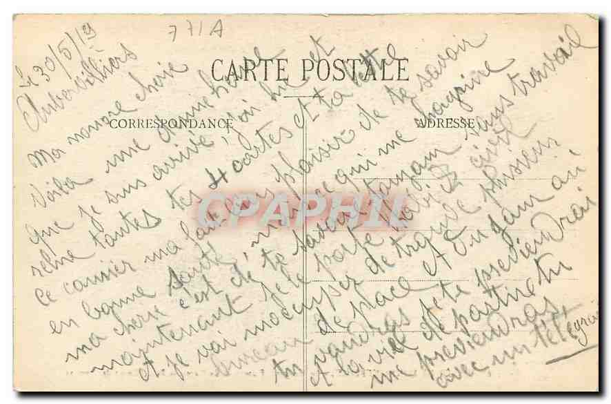 Wald von Fontainebleau — Le Gorge aux Fées (Gorge des Loups) — unbekannter Verlag, Nr. 226 — Rückseite