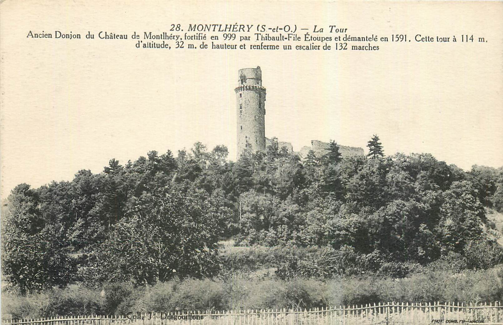 CPA Monthlery S et O Donjon du Chateau de Monthlery 