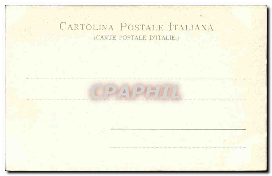 Italie Italia Genova CPA S M Carignano — Rückseite