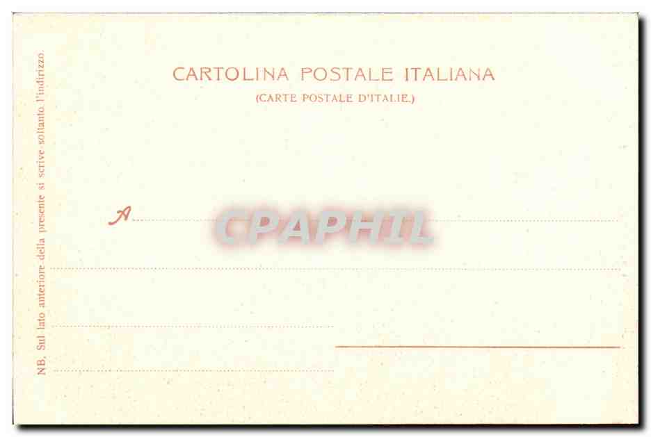 Italie Italia Genova CPA Villetta di Negro Piazzale della Bandiera — Rückseite