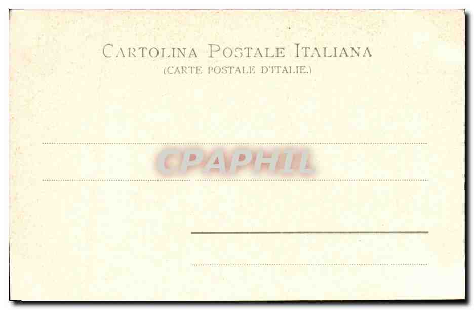 Italie Italia Genova CPA Villa Rosazza — Rückseite
