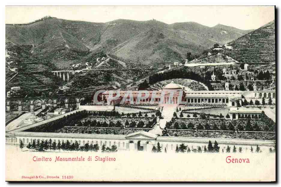 Italie Italia Genova CPA Cimilero Monumentale di Staglieno