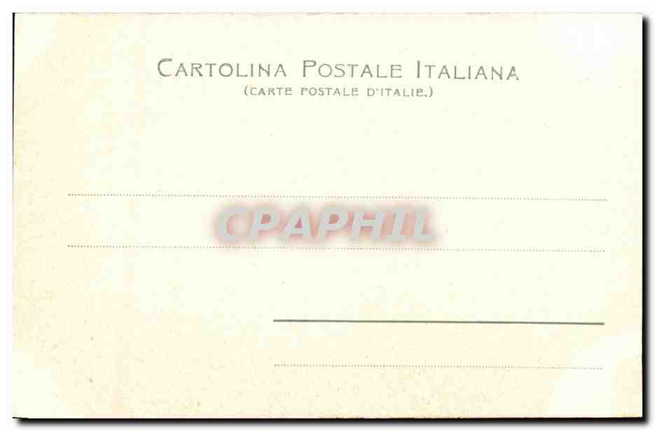 Italie Italia Genova CPA Cimilero Monumentale di Staglieno — Rückseite