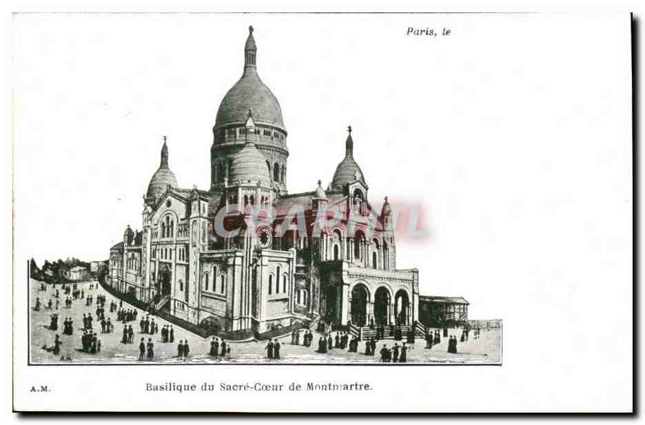 Paris CPA Basilique du SAcre Coeur de Montmartre