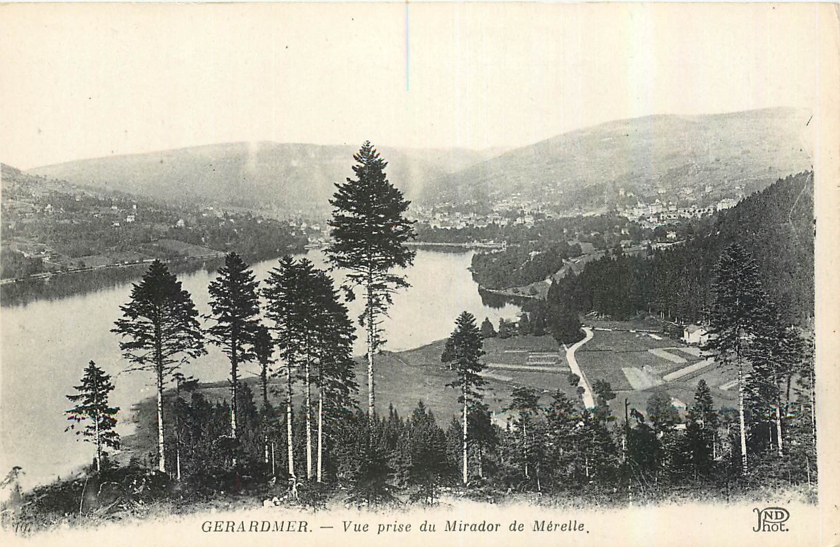 CPA Gerardmer Vue prise du Mirador de Merelle 