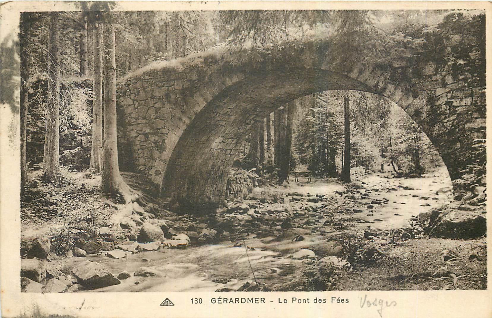 CPA Gerardmer Le Pont des Fees 