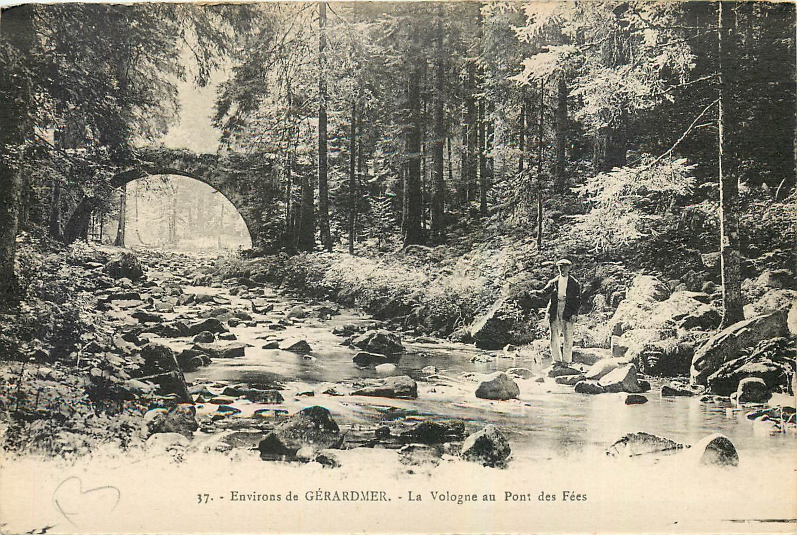 CPA Environs de Gerardmer La Vologne au Pont des fees 