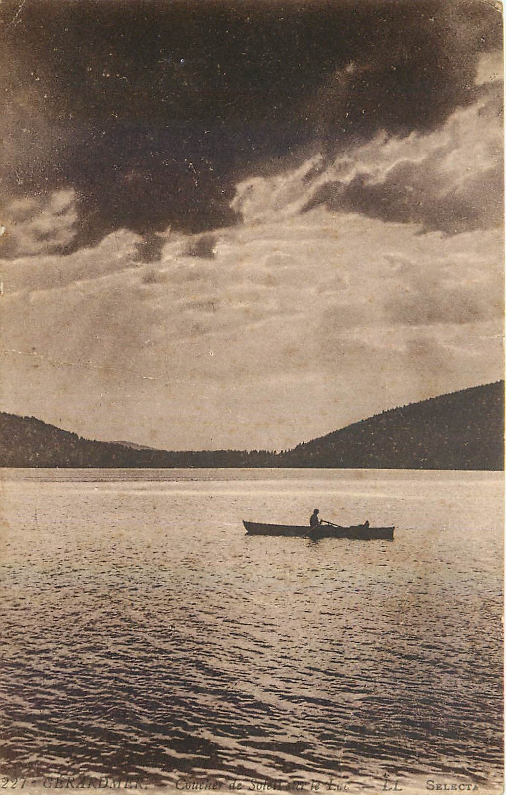 CPA Gerardmer Coucher de soleil sur le Lac 
