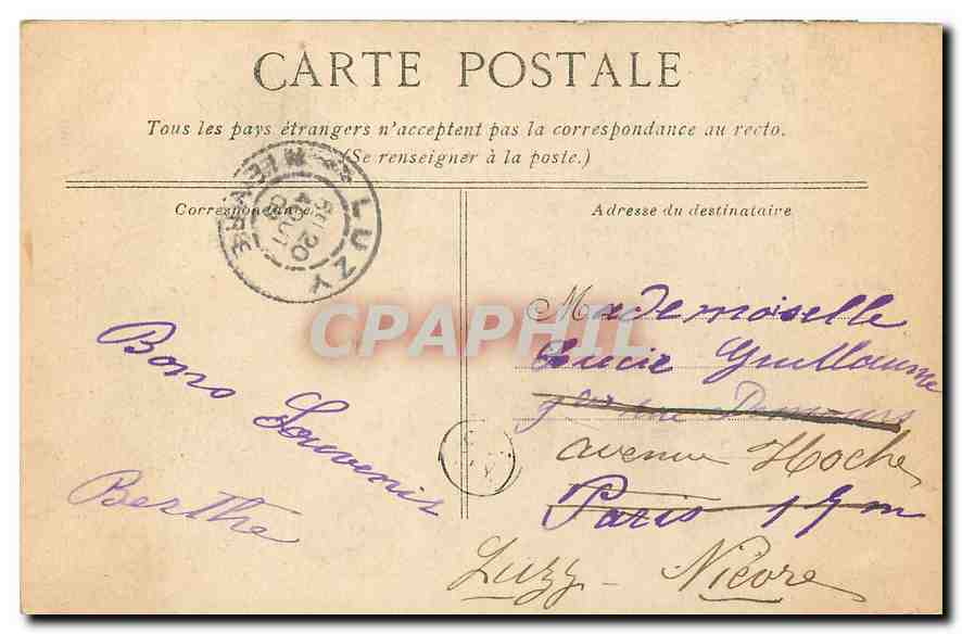 CPA Versailles Parc du Petit Trianon la Laiterie et Maison de la reine  — Verso