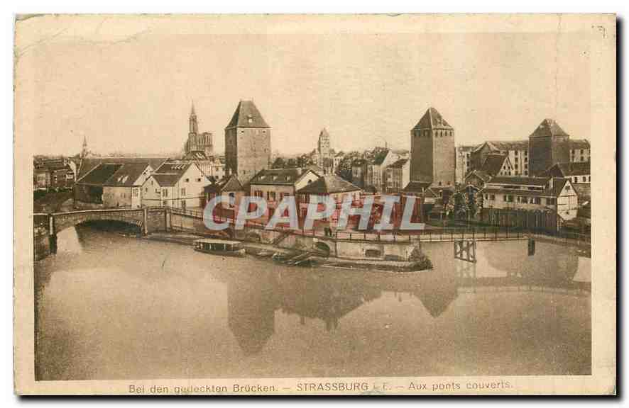 CPA Strassburg Aux Ponts couverts 