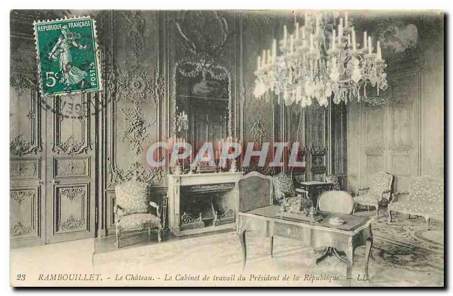 CPA Rambouillet Le Chateau Le Cabinet de Travail du President de la Republique 