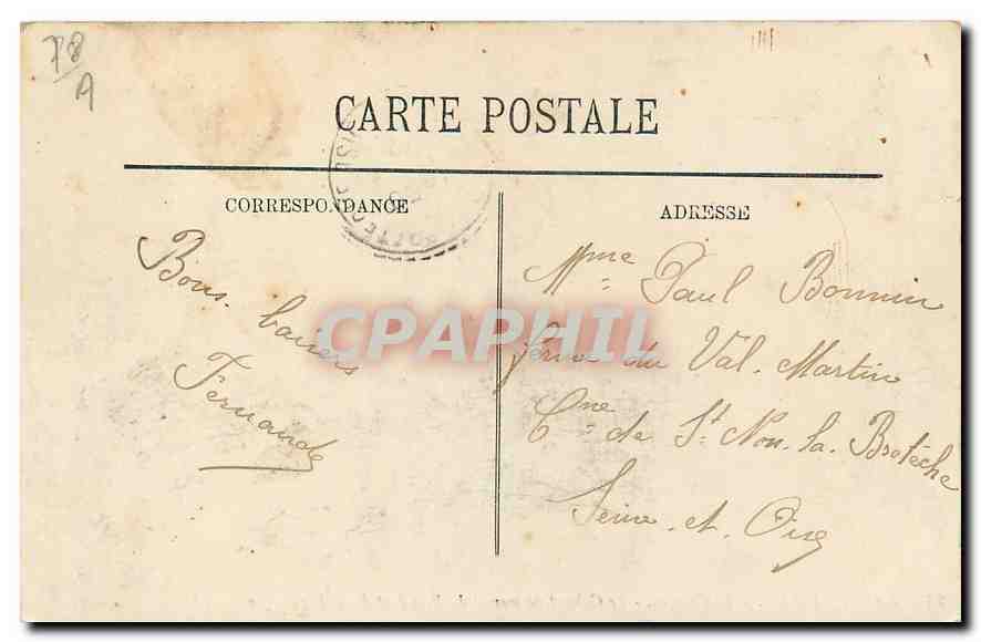 CPA Rambouillet Le Chateau Le Cabinet de Travail du President de la Republique  — Back