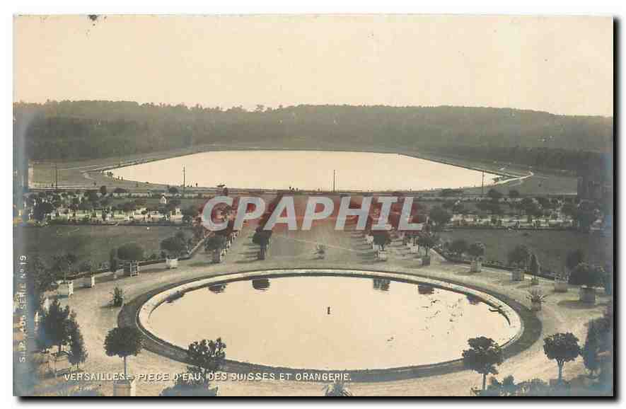 CPA Versailles Piece d'Eau des Suisses et Orangerie 