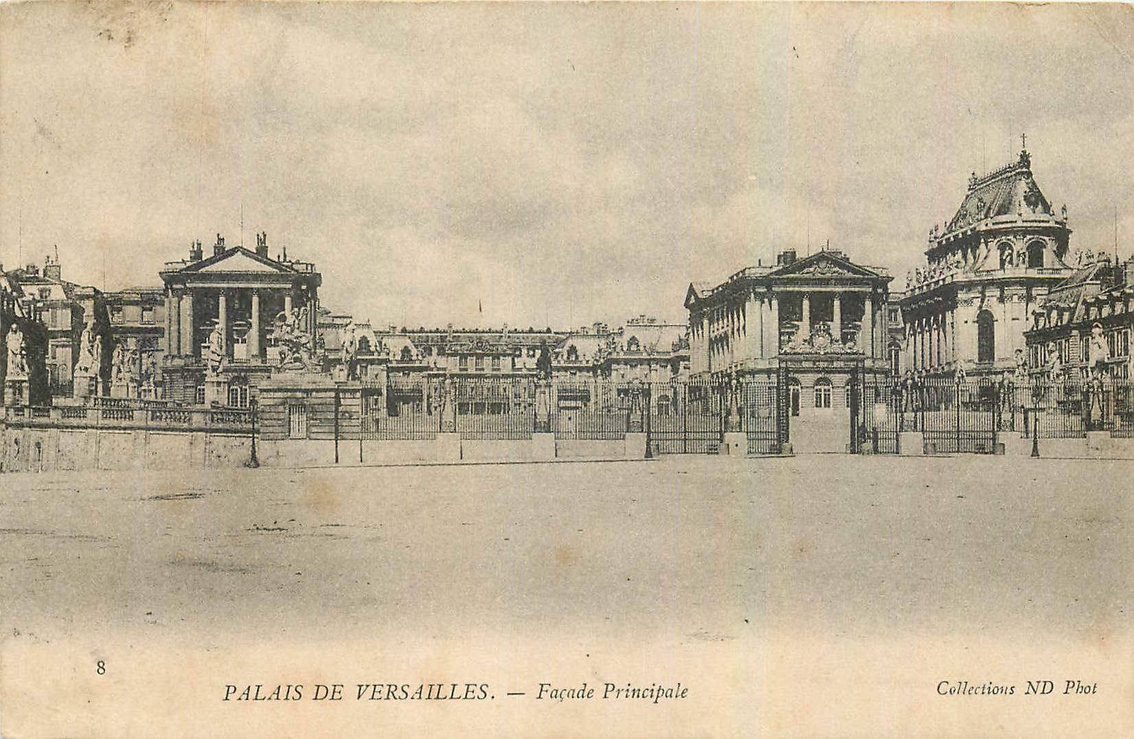 CPA Palais de Versailles Facade Principale 