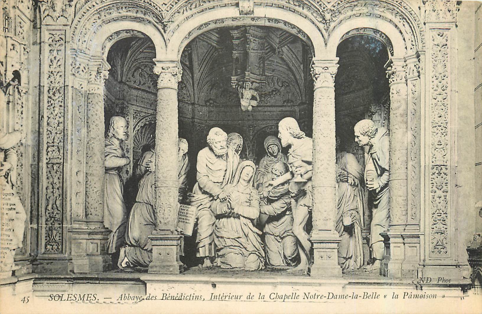 CPA Solesmes Abbaye des Benedictins Interieur de la Chapelle Notre Dame la Belle la Pamoison 