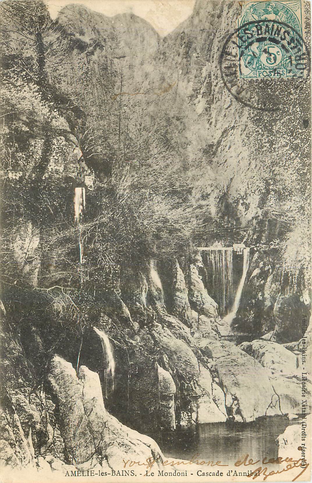 CPA Amelie les bains Le Mondoni Cascade d'Annibal 