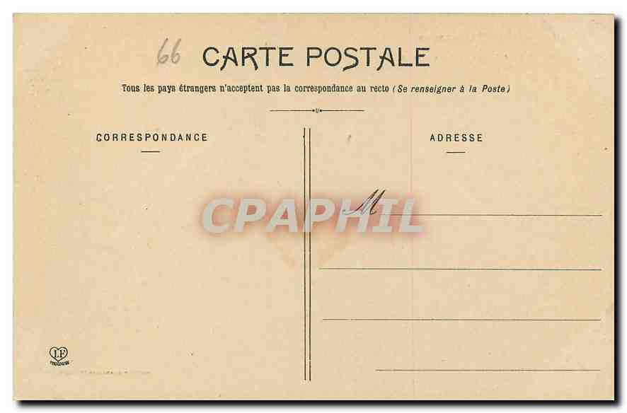 CPA Les Pyrenees Orienyales Arles sur Tech Le Cloitre  — Rückseite