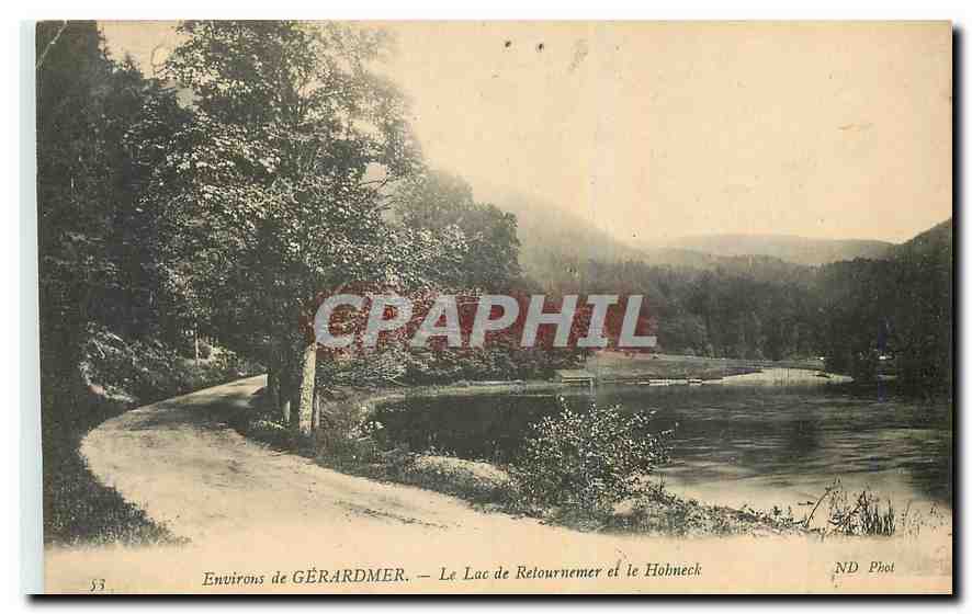 CPA Environs de Gerardmer Le Lac de Retournemer et le Hohneck 